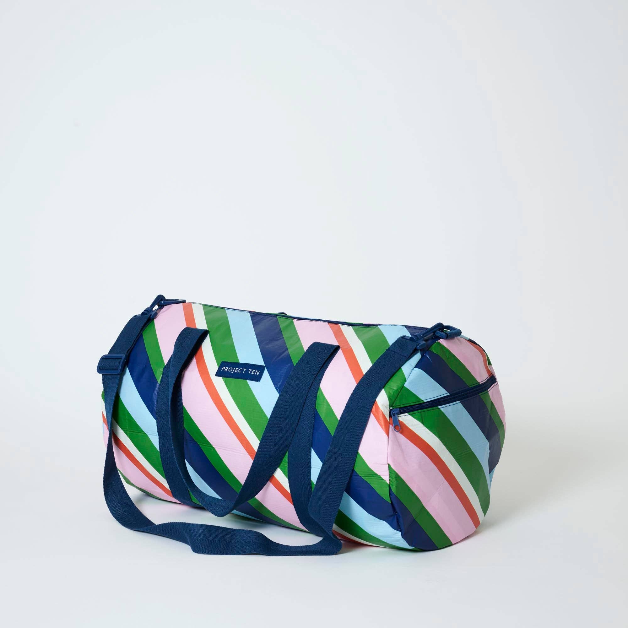 Barrel Bag – Rugby Stripe - Image 3