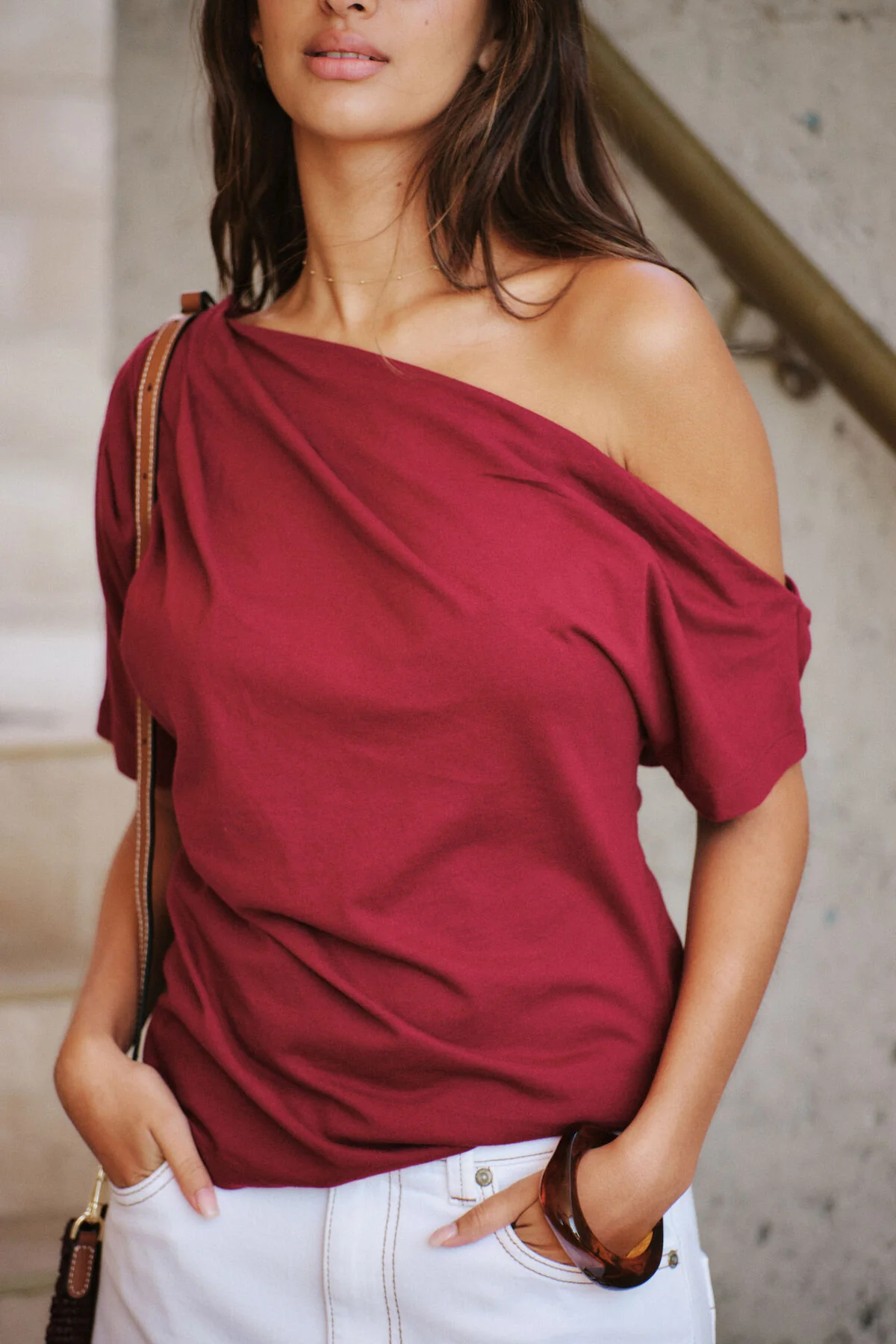 Gabi Ss Top - Burgundy - Image 4