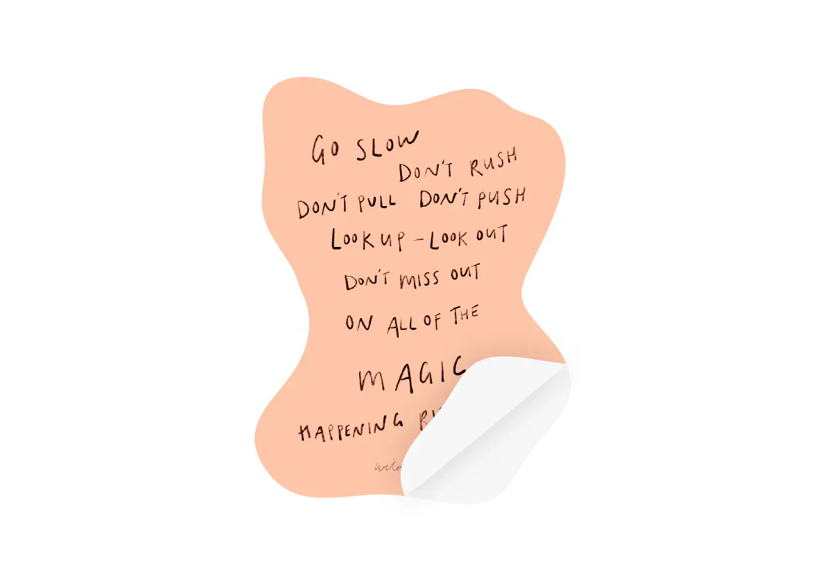 'Go Slow' Sticker - Image 2