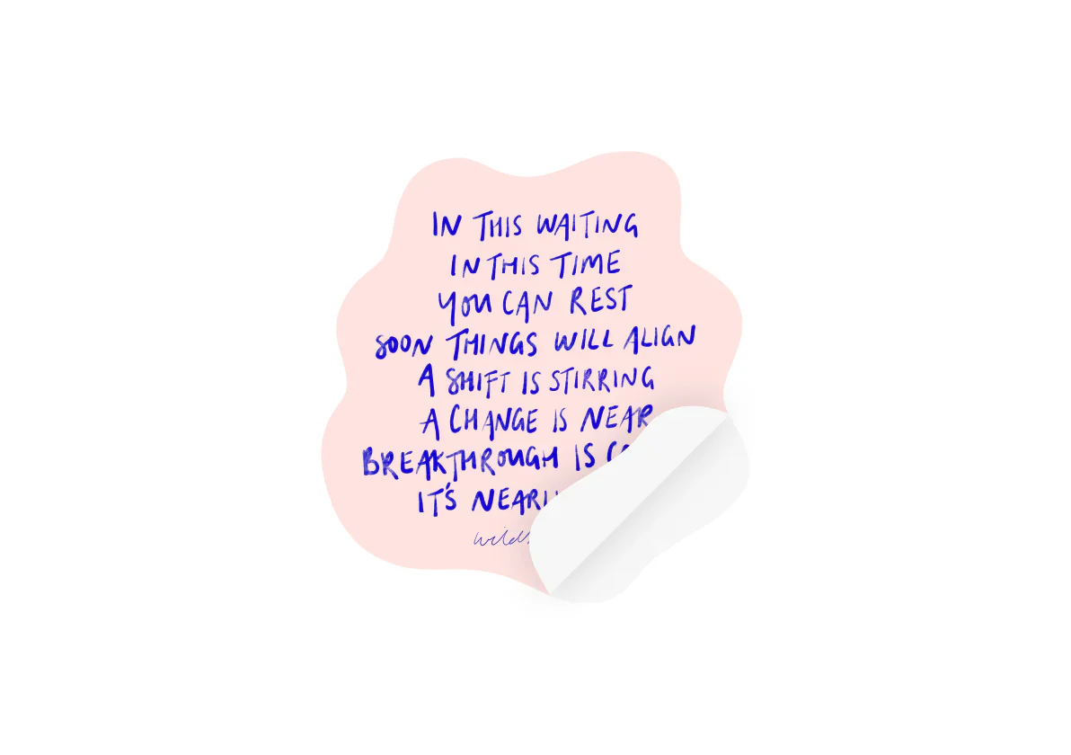 'In This Waiting' Sticker - Image 2