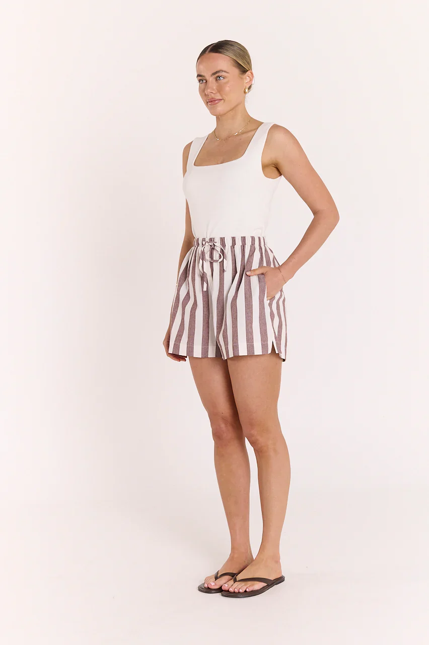 Leah Short - Chocolate Stripe - Image 4