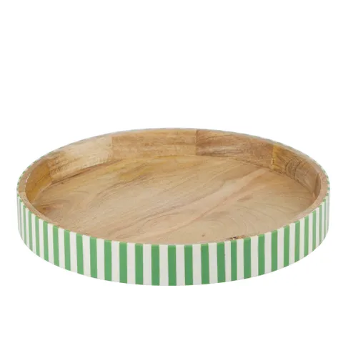Maine Wood/Resin Tray - EMERALD