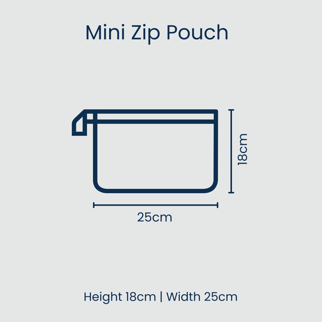 Mini Zip Pouch – Polka Dot - Image 3