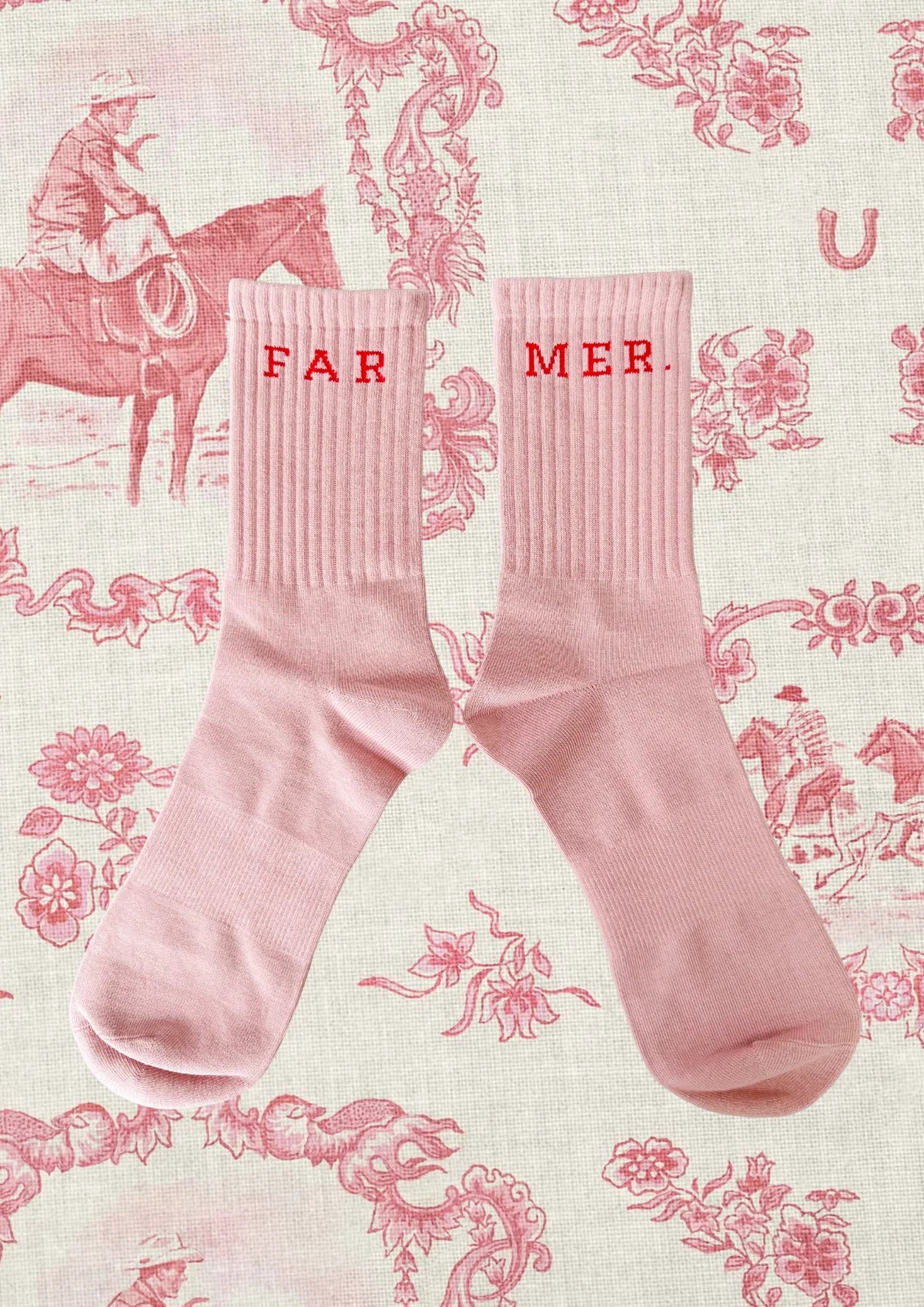 PINK FAR MER. BOOT SOCKS
