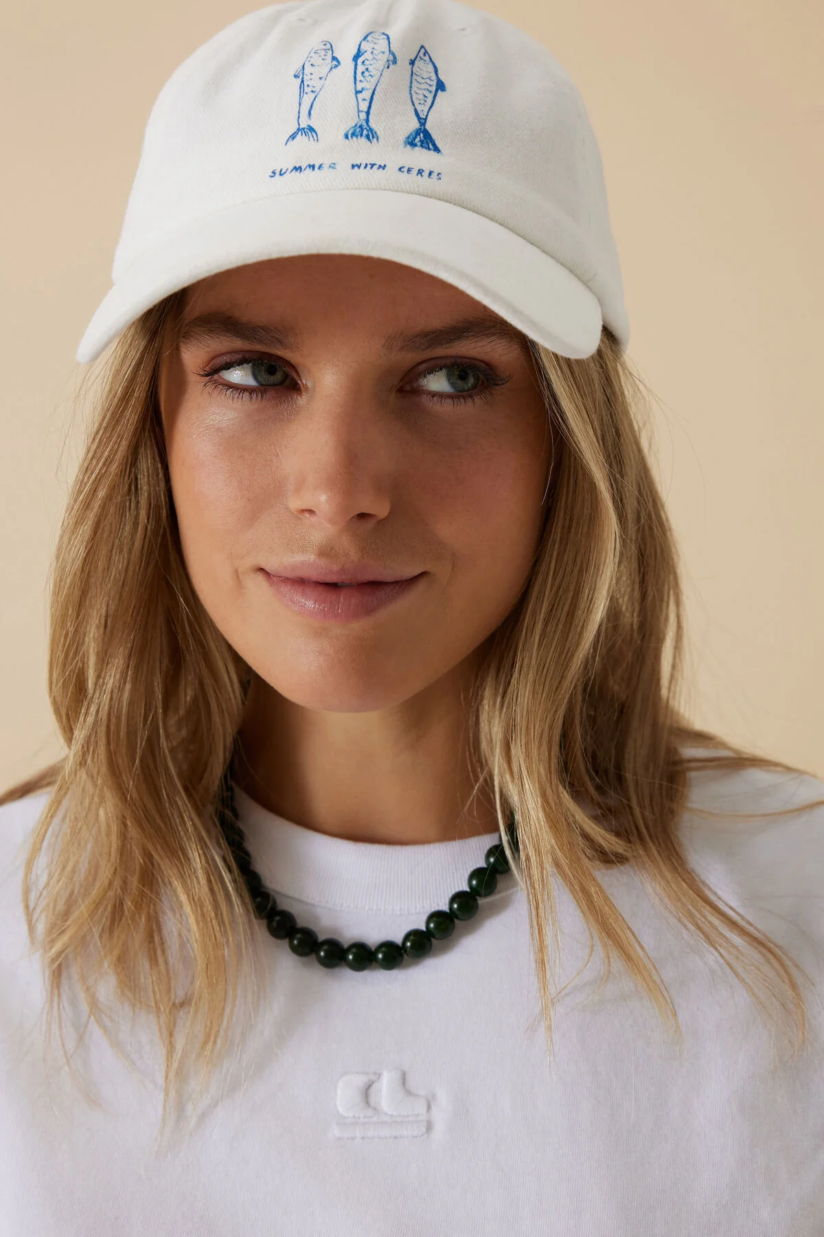 Pip Everyday Cap - White/Summer Fish - Image 9