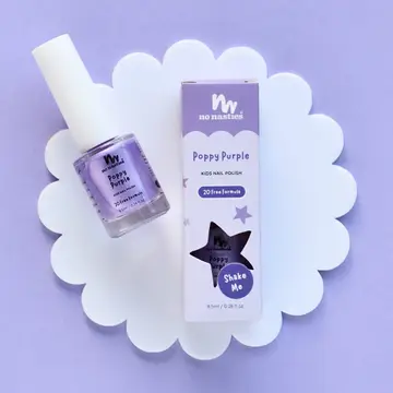 Poppy Purple Water-Based, Scratch Off Nail Polish For Kids - Image 3