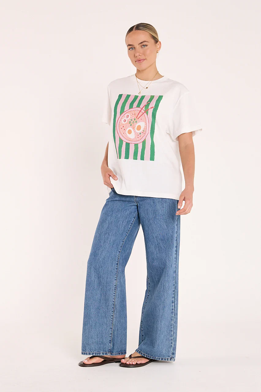 Ramen Graphic Tee - White - Image 3