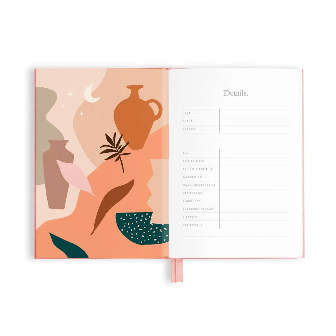 The Traveller Mini Travel Diary - Dusty Rose - Image 5