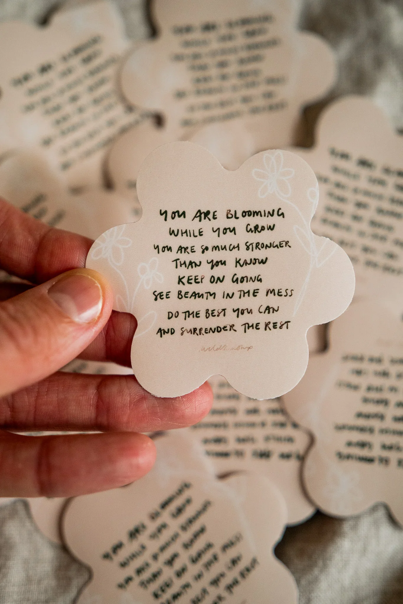 'You are Blooming' Flower Sticker - Image 2